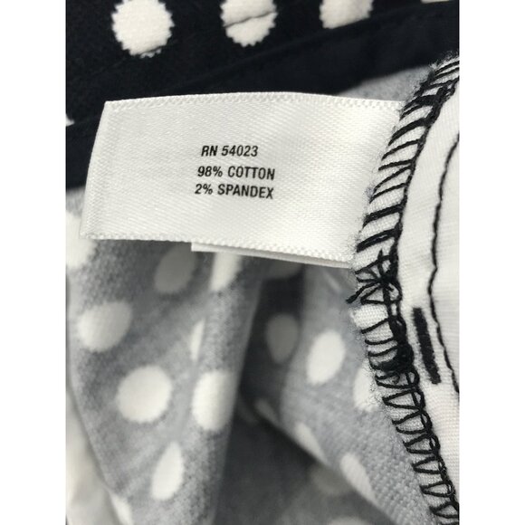 Gap Cotton Stretch Chino Short Black Dot Size 16 NEW - Picture 6 of 6